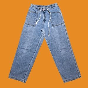 Blue lee pants size 11 Medium has a very small stain but in great condition!!